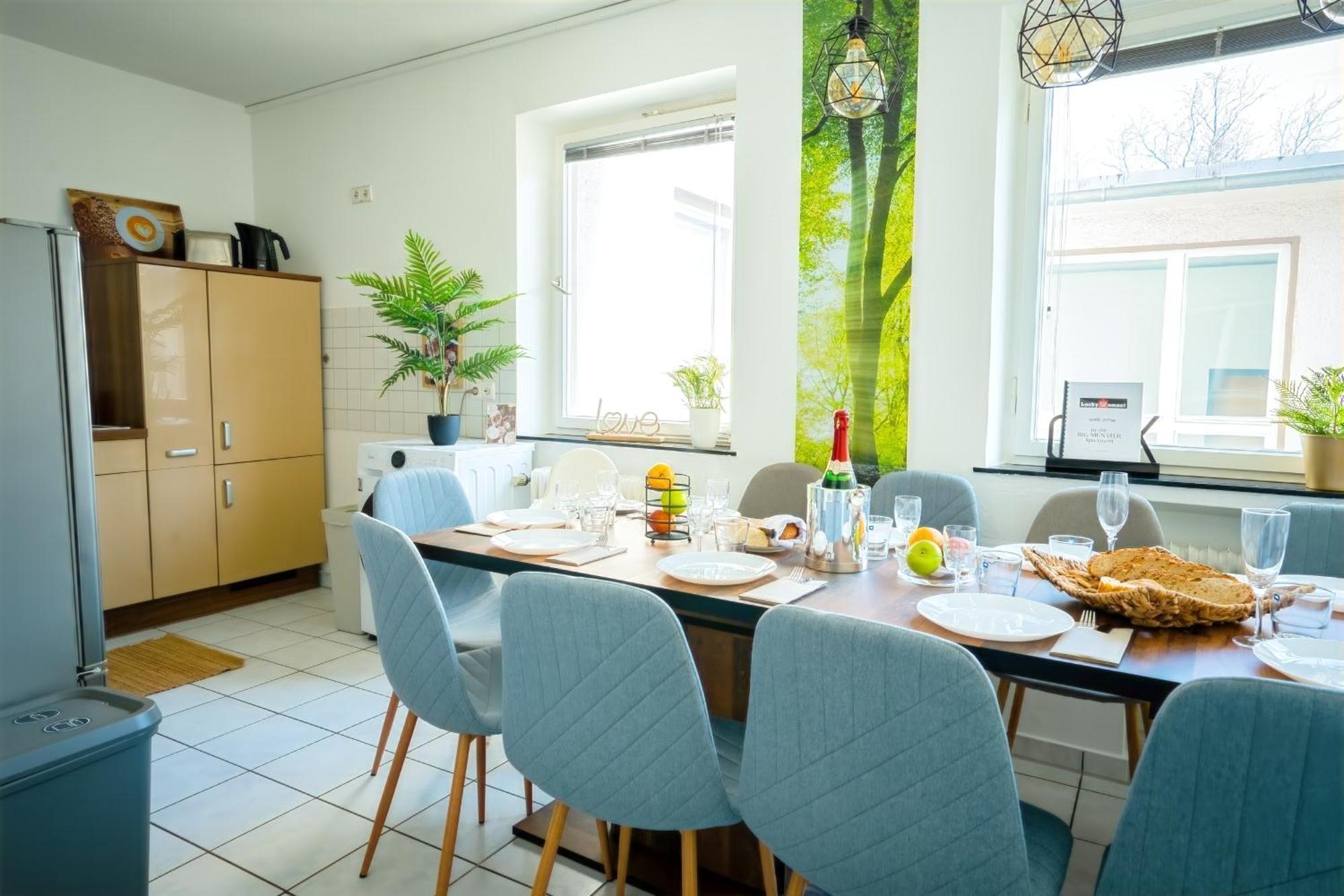 The Big Muenster Fuer Bis Zu 12, Whirlpool, Sauna, Zentral, Tischfussball, Balkon, Gasgrill Ulm Exteriér fotografie